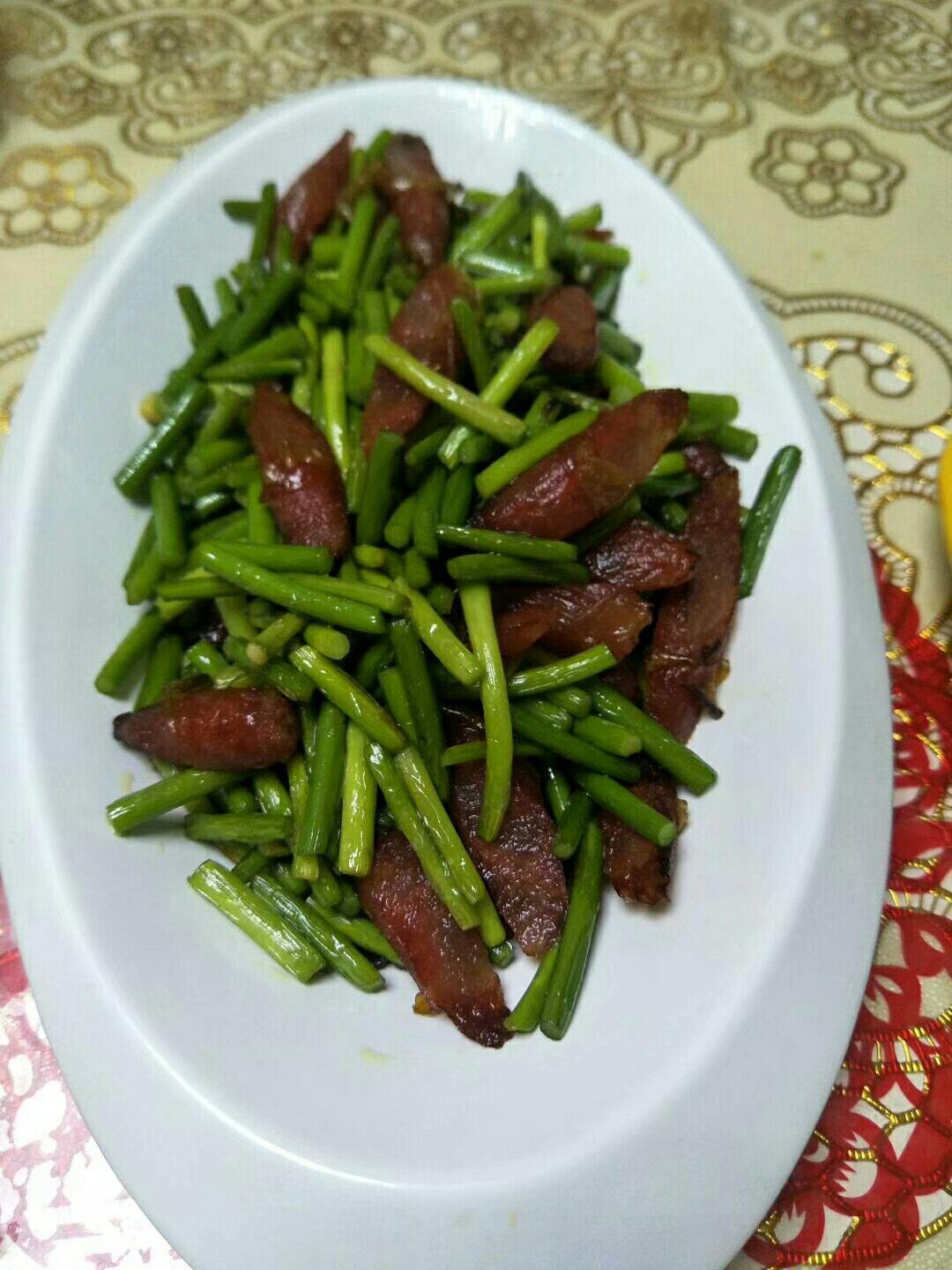 蒜薹炒腊肠