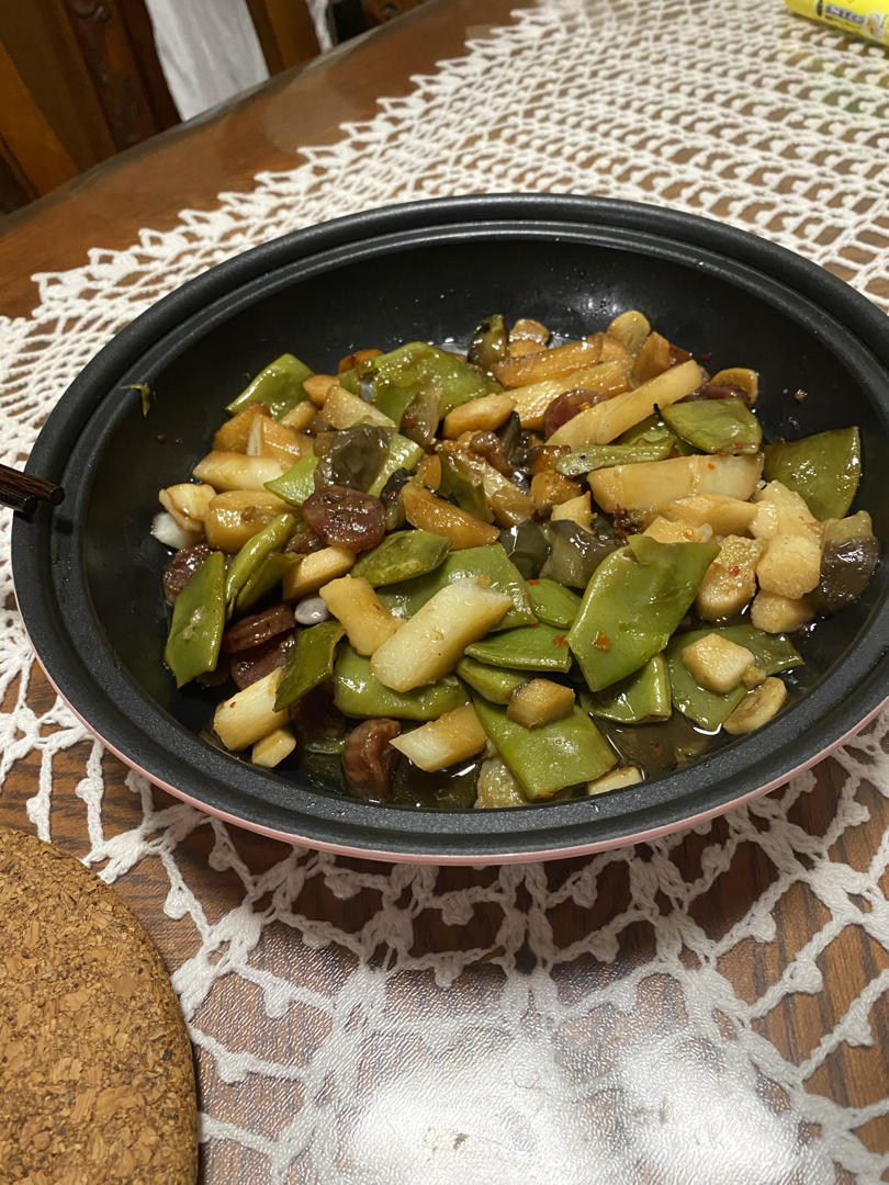 土豆茄子炖豆角