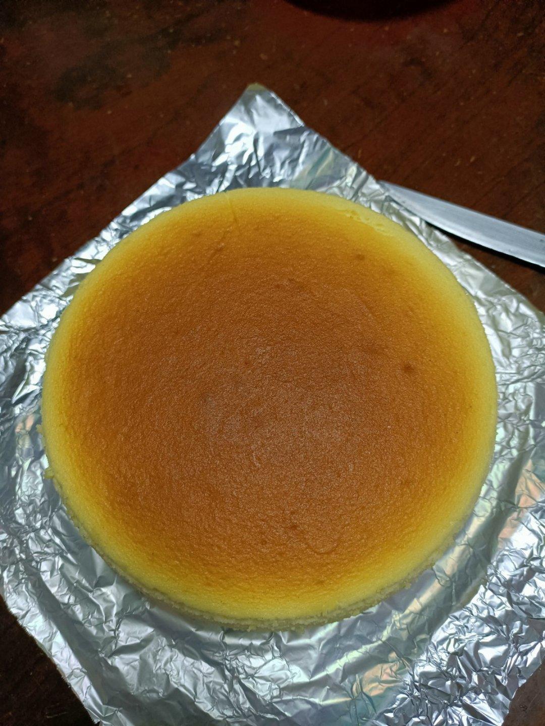 8寸轻乳酪蛋糕不开裂不缩腰
