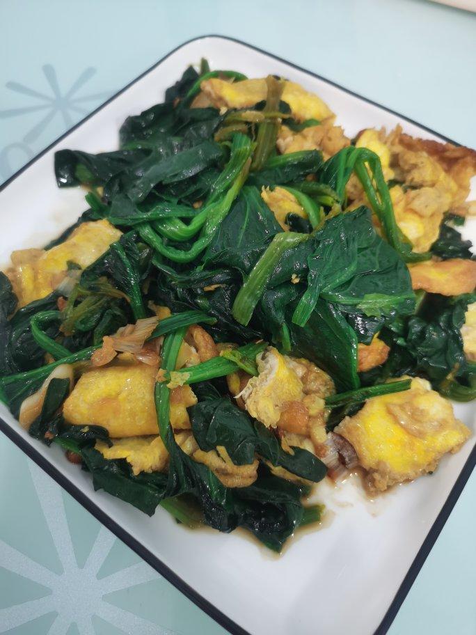 菠菜炒鸡蛋