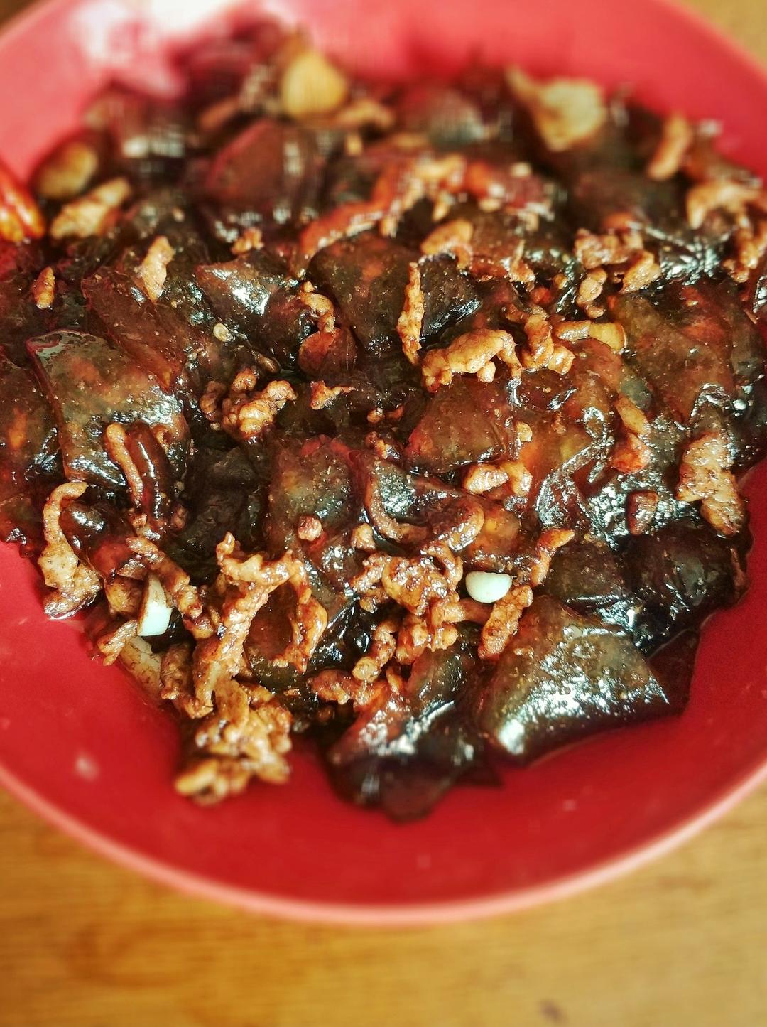 蚌埠小孩最爱的—拉皮炒肉丝