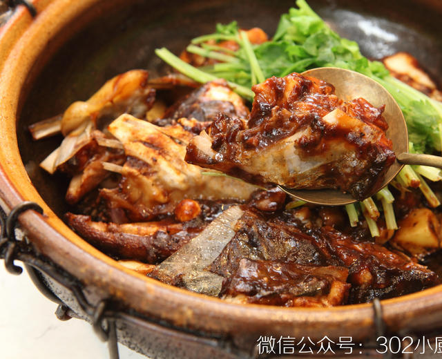 啫啫鱼头煲(午鱼/马友鱼) <302小厨房>的做法