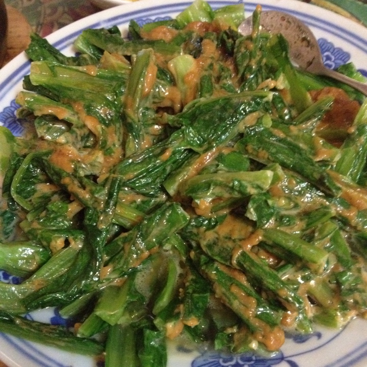 花生酱拌油麦菜