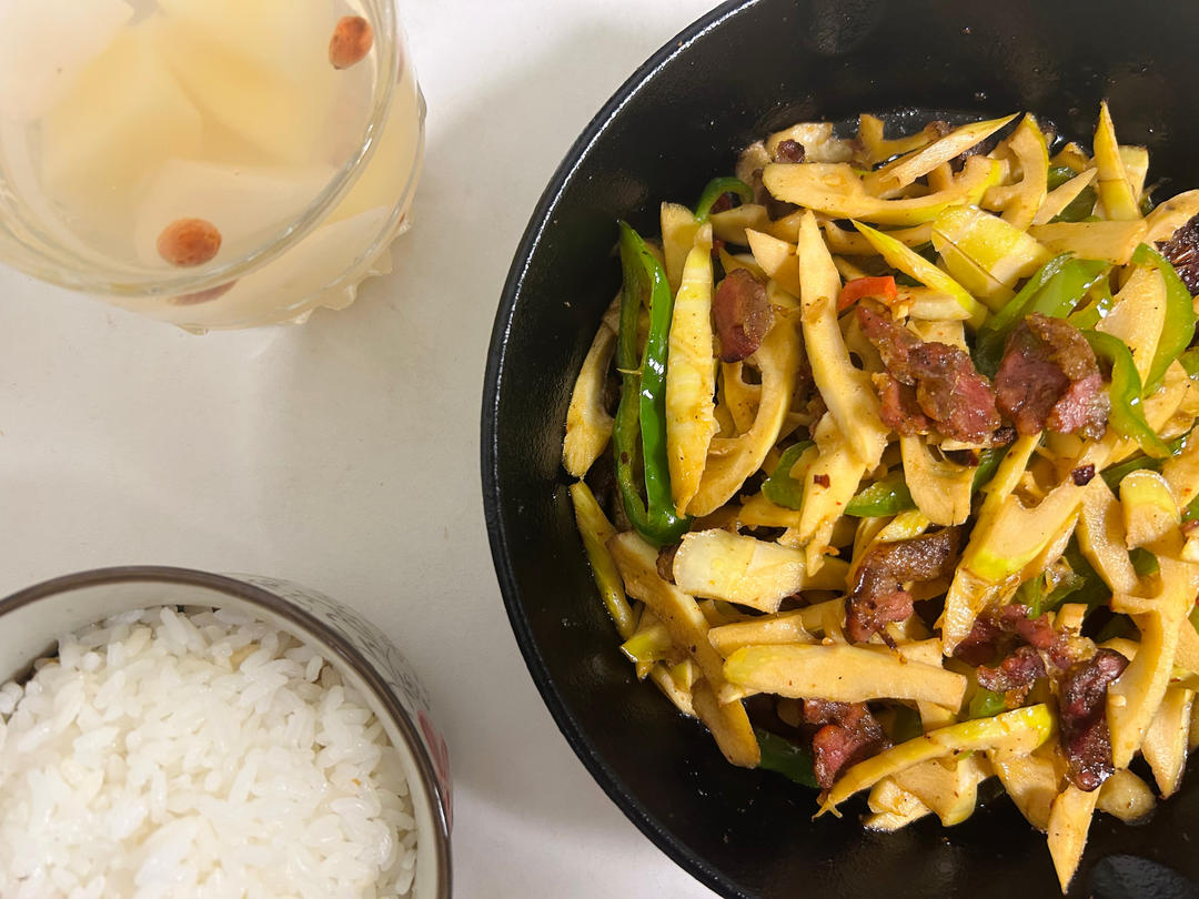 小竹笋炒腊肉