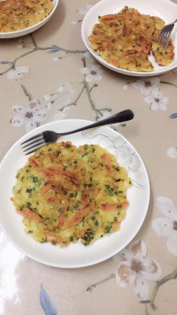 白菜鸡蛋早餐饼