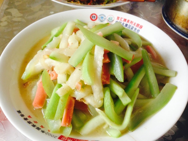 瓠子炒火腿