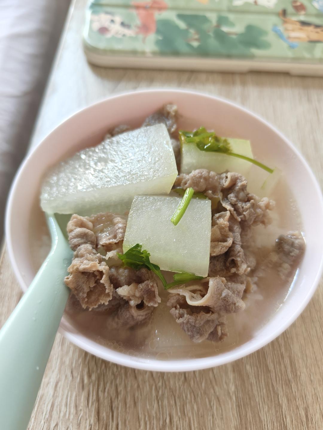 冬瓜肥牛汤（无油）