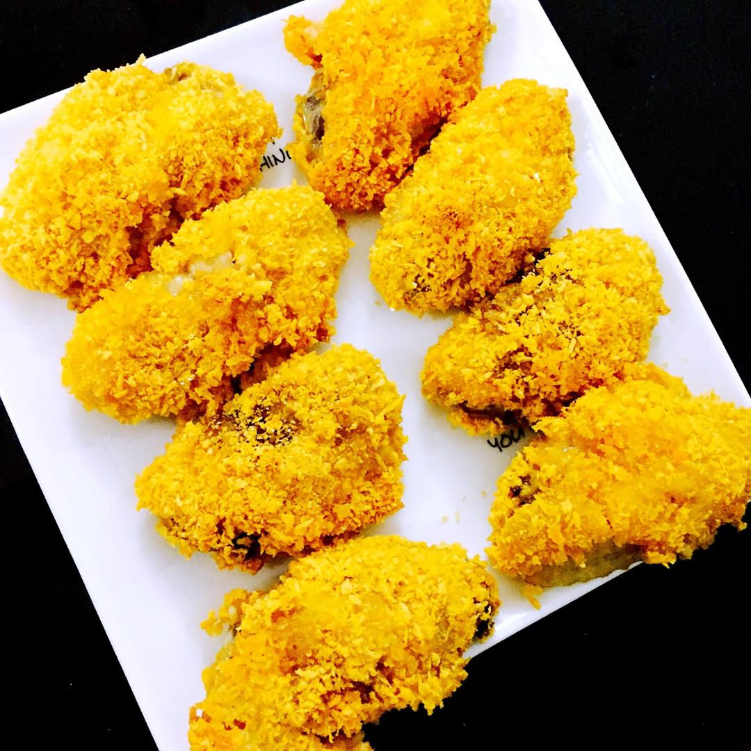 烤鸡翅（面包糠版）