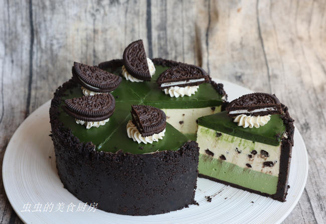 奥利奥抹茶芝士蛋糕