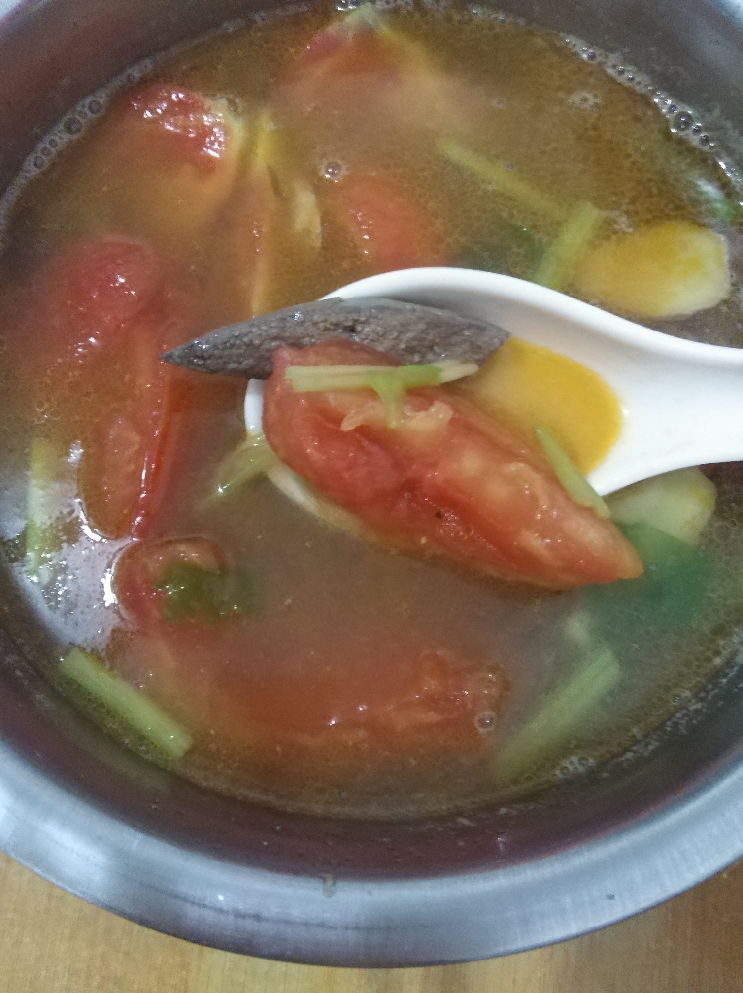 西红柿猪肝汤的做法