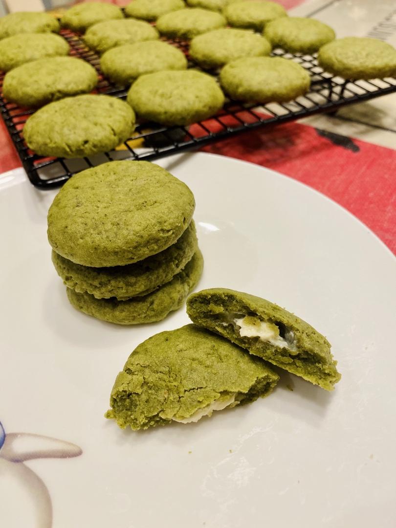 抹茶白巧克力软曲奇