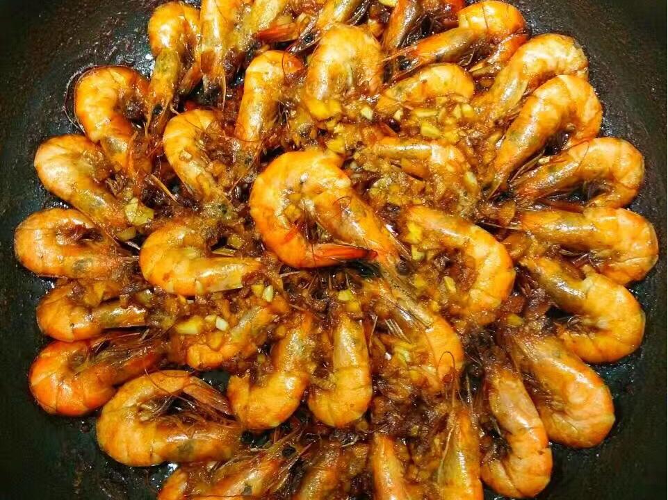铁板蒜蓉虾的做法