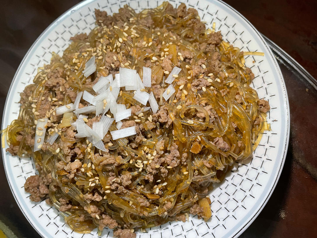 蚂蚁上树(肉末炒粉丝)超下饭‼️十分钟搞定