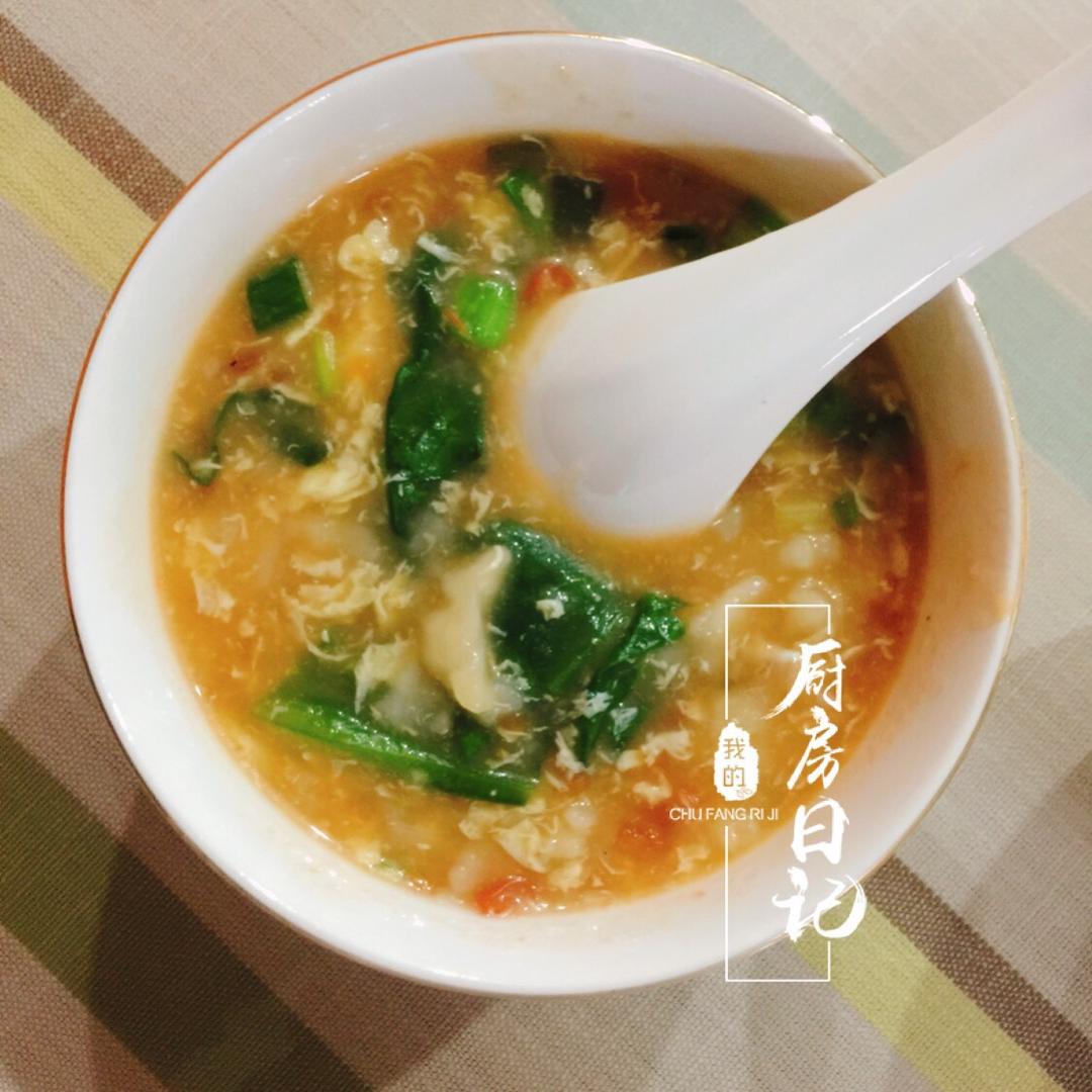 西红柿鸡蛋疙瘩汤