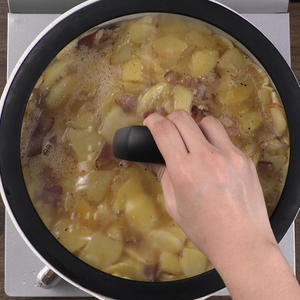 培根土豆烘蛋的做法 步骤5