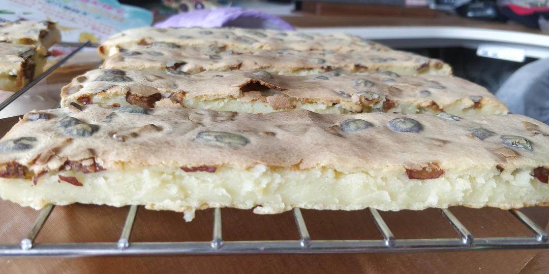 🔥无需揉面！酥到掉渣的蔓越莓烤年糕！