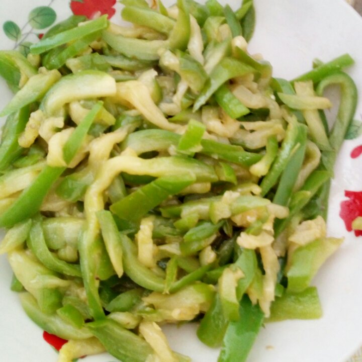 青椒炒茄子