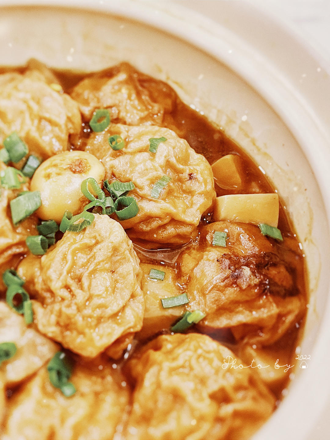 红烧油面筋塞肉