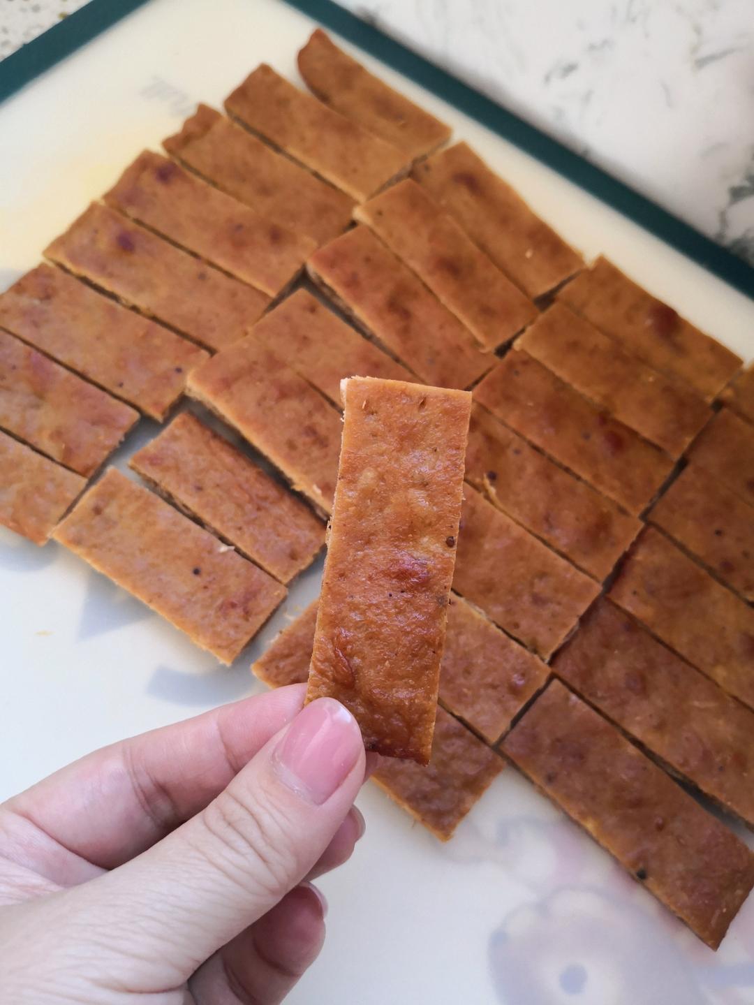 减脂零食～无油无糖鸡胸肉脯