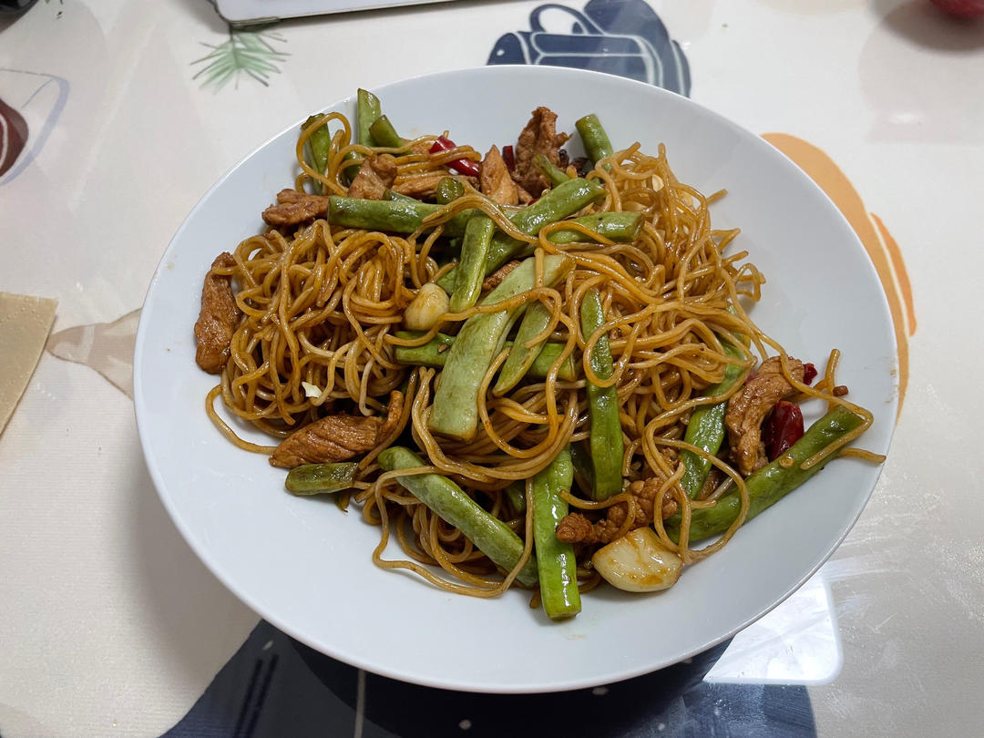 地道老北京扁豆焖面 豆角焖面 太好吃小心吃撑哦