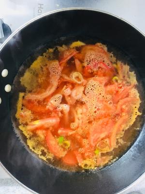 健康流食-番茄鸡蛋疙瘩汤的做法 步骤6