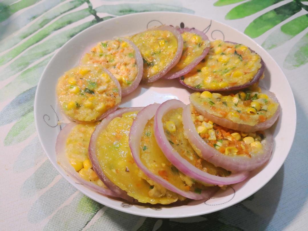 洋葱圈蛋饼
