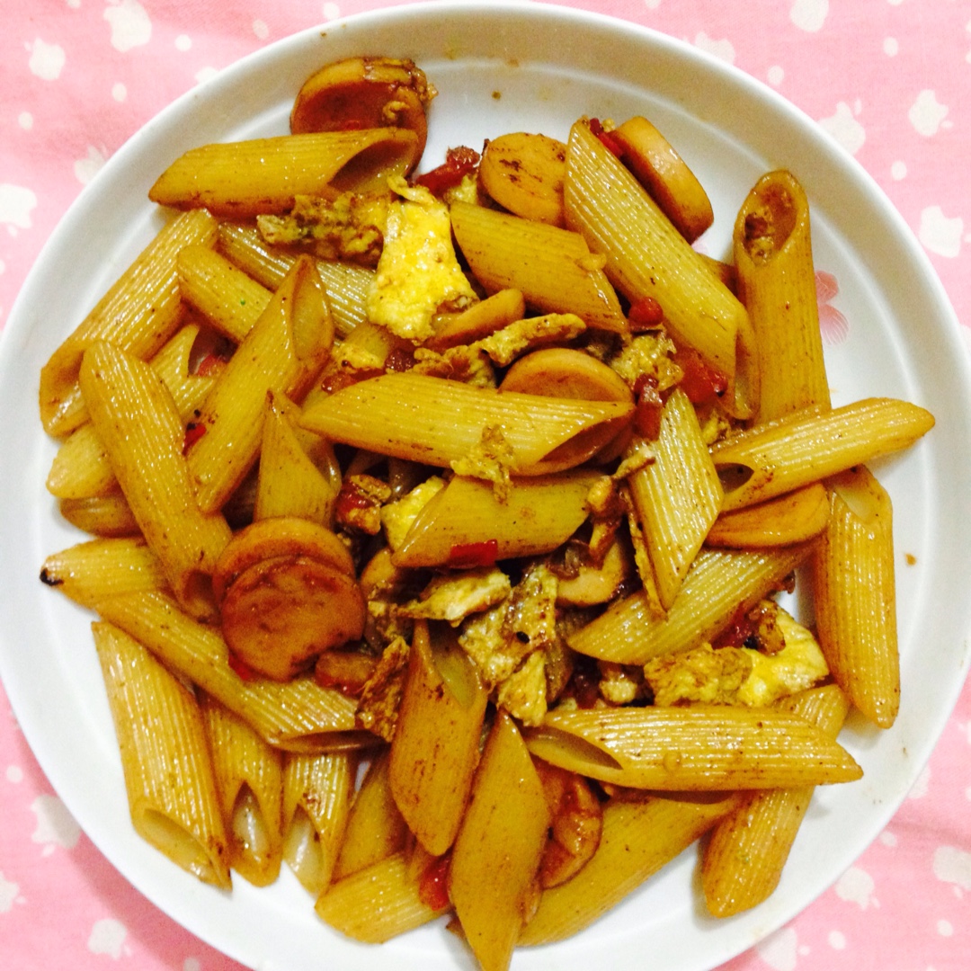 金枪鱼香肠意面