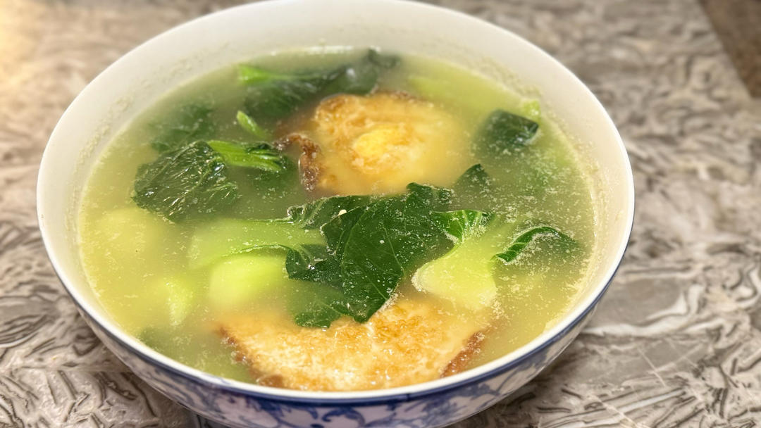 快手汤｜青菜鸡蛋汤