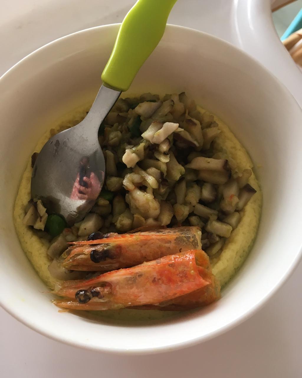 虾蓉豌豆鸡蛋羹