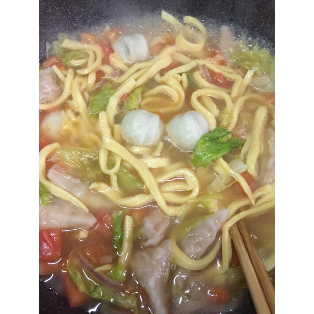 手工鸭蛋面