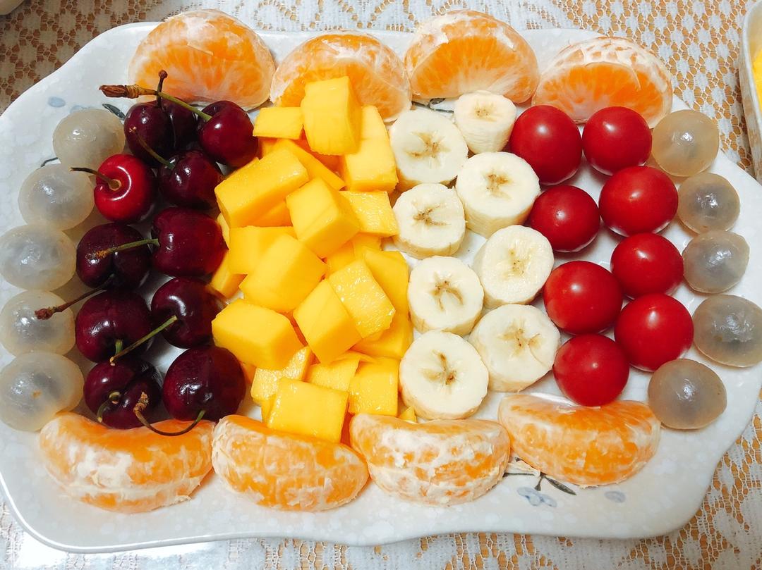 彩虹🌈水果拼盘