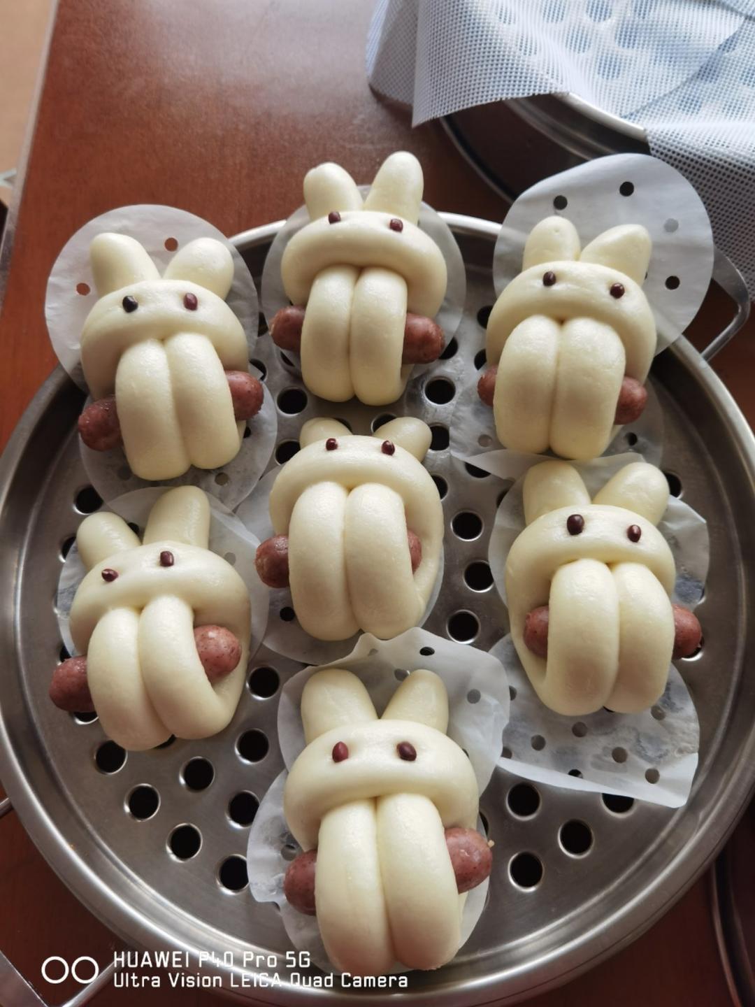 兔子香肠馒头（一次发酵）