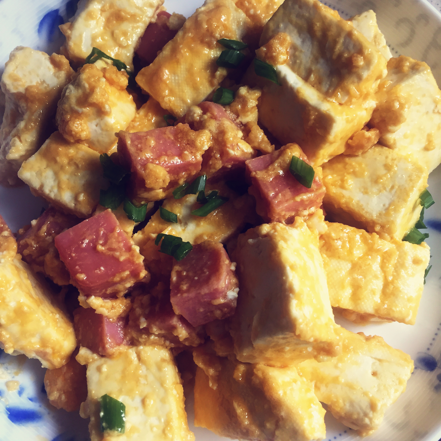 老丁的私房菜-蟹黄豆腐