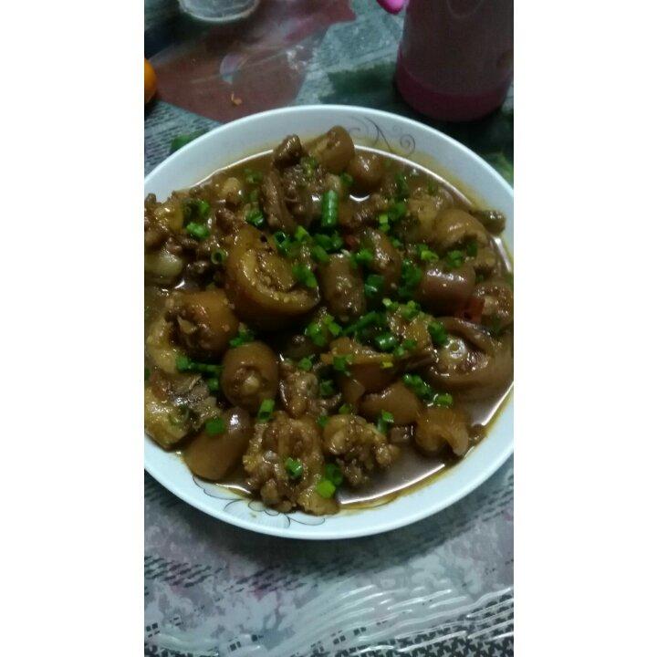 红烧猪尾巴【无油。微辣。