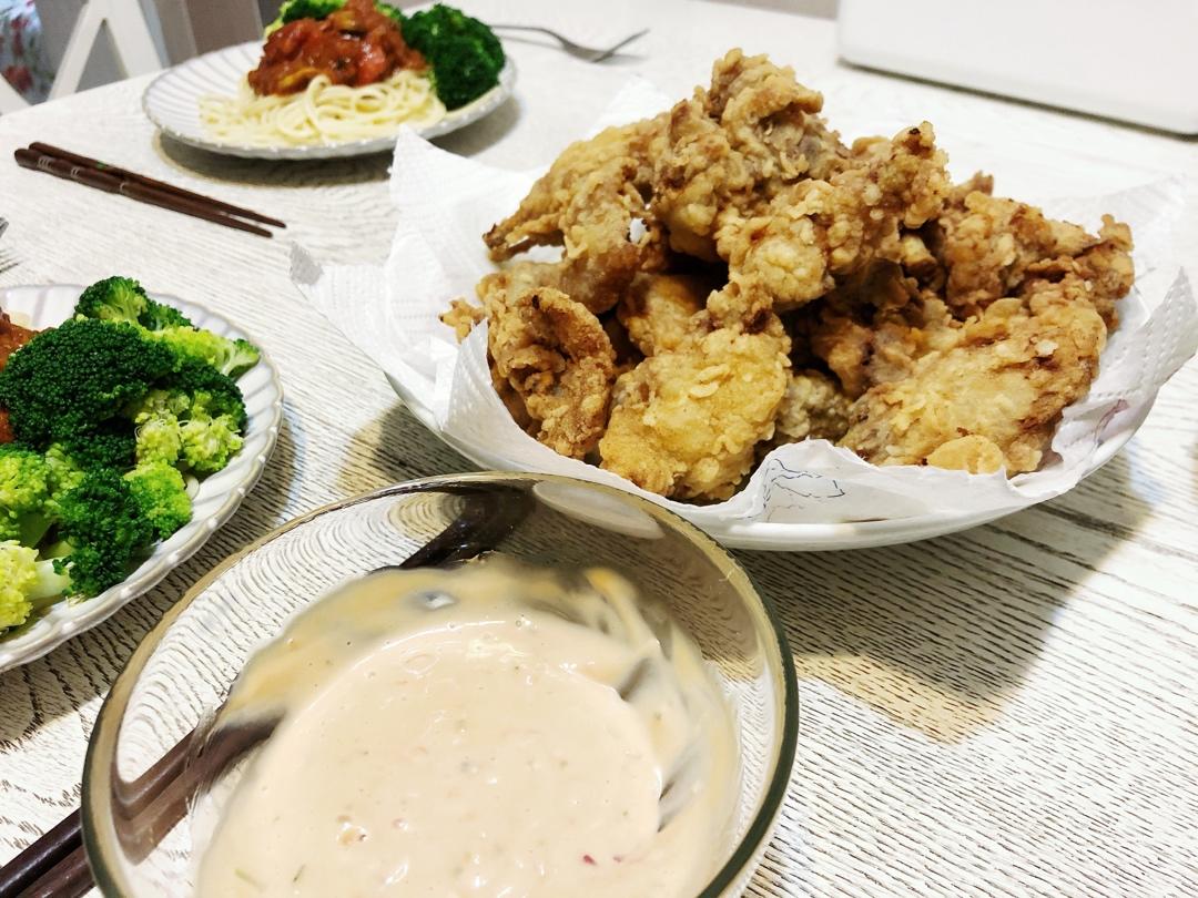 loriilydia做的无添加脆皮炸鸡&原味&香辣&罗氏千岛酱汁