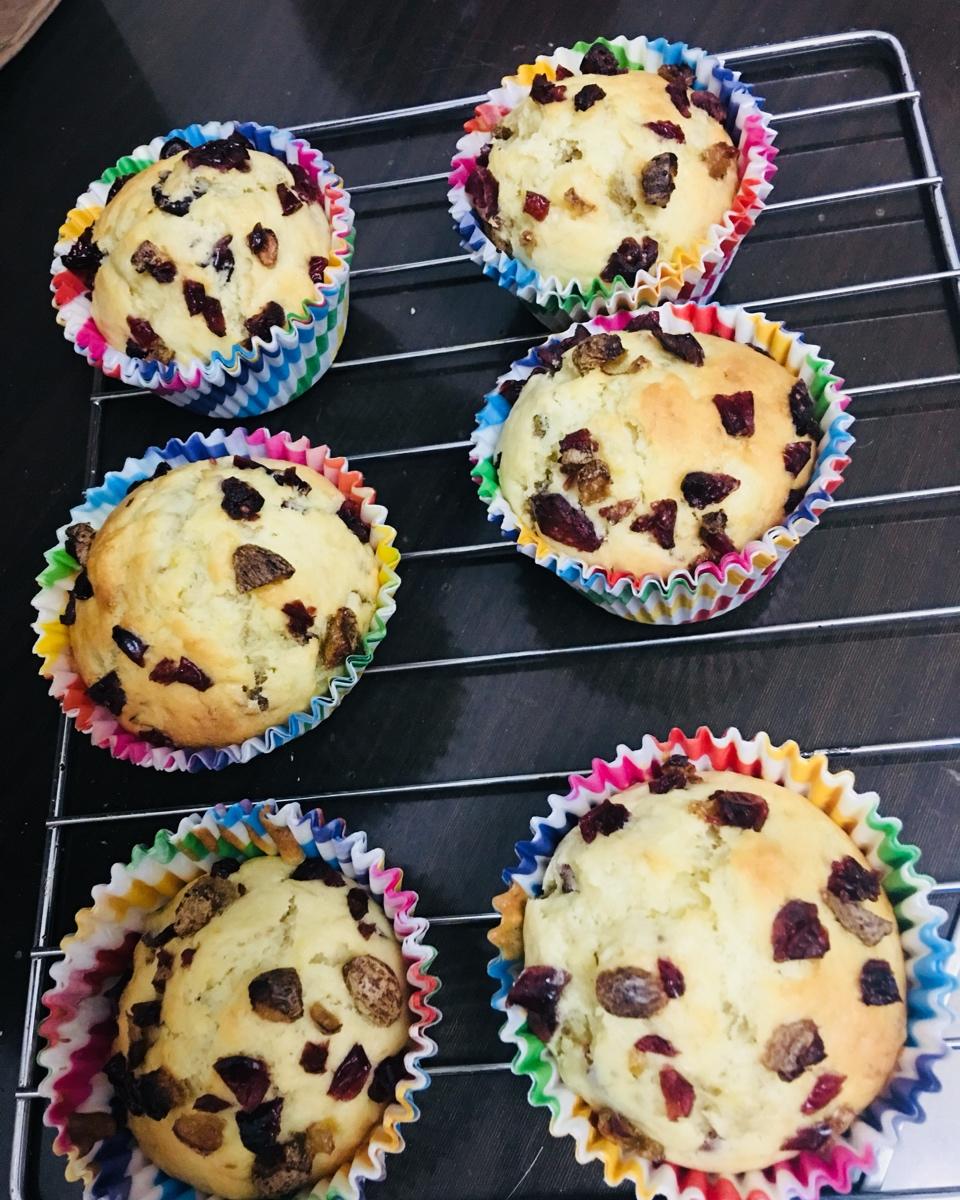 少女心的香蕉蔓越莓玛芬