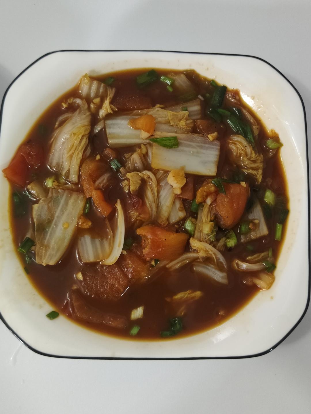 西红柿炒白菜