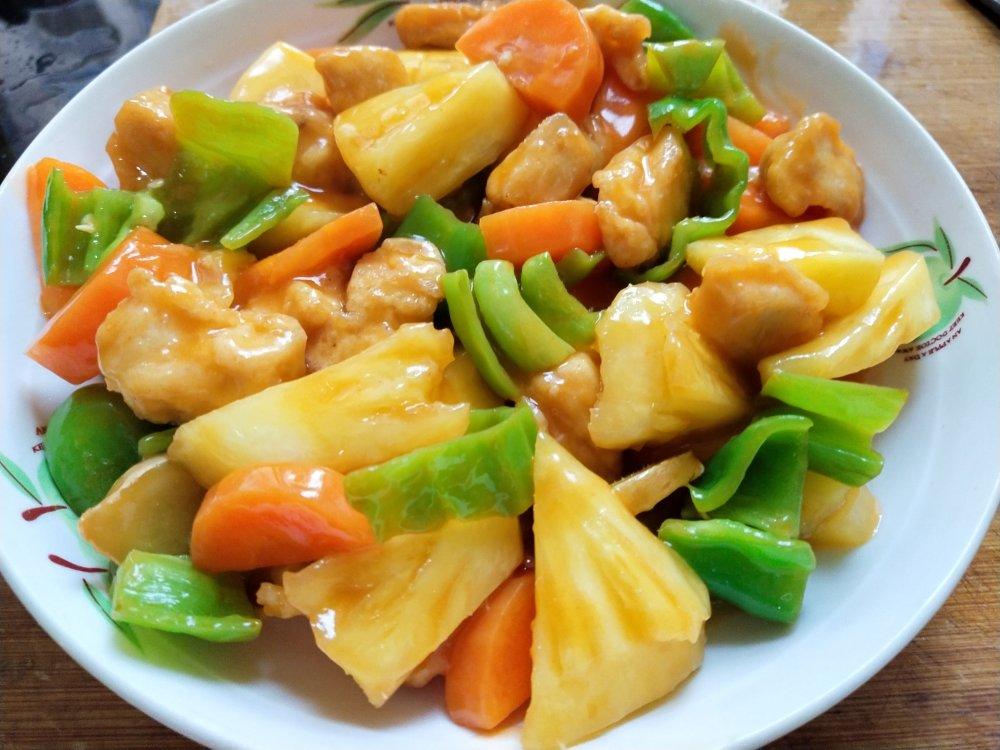 菠萝咕噜肉（鸡胸肉版）