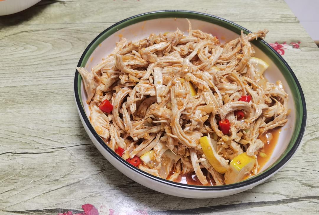 ✅ 第6道快手低脂菜✨清爽美味的柠檬鸡丝🍋鸡胸肉满分吃法💯
