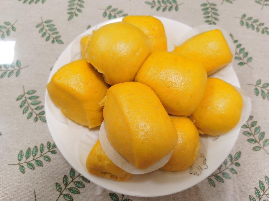 新手也可以--详解如何做出人见人爱、金黄的南瓜馒头