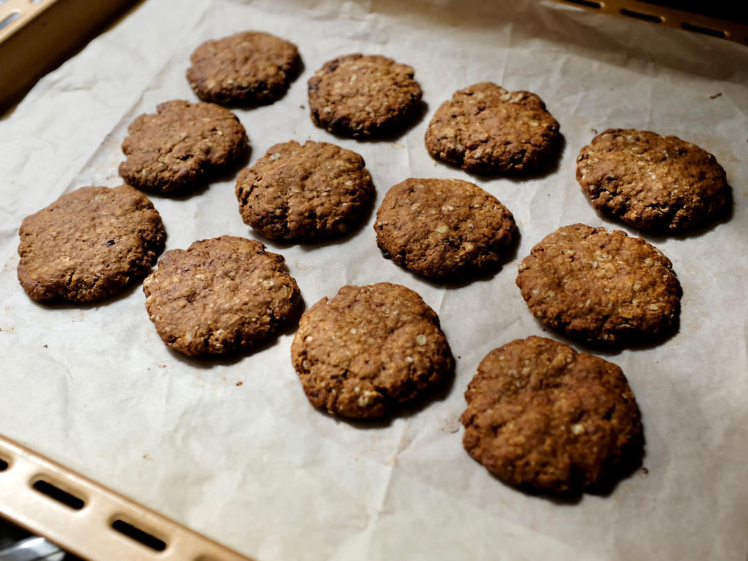 🍪燕麦红糖饼干—健康♥酥脆♥快手♥零失败
