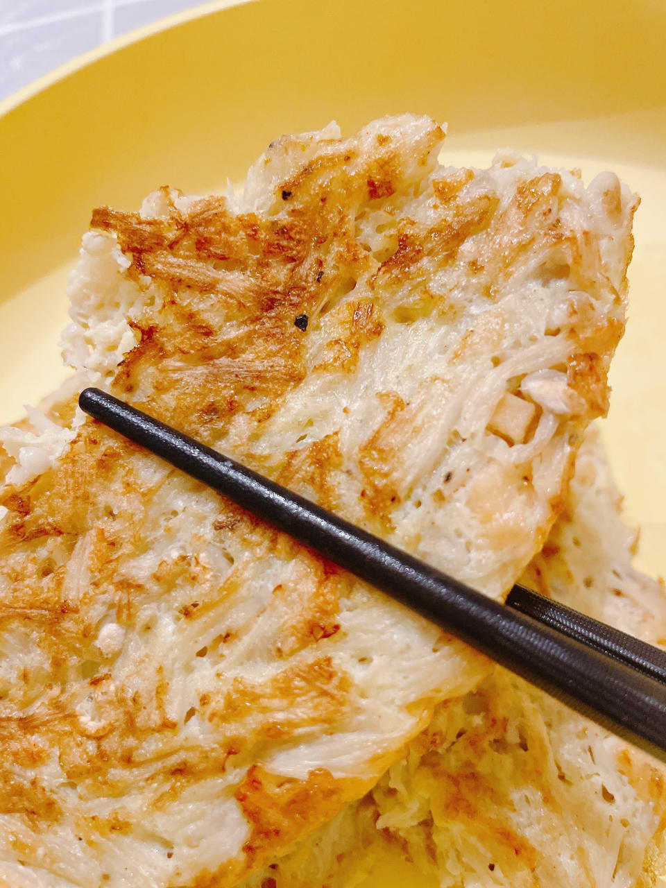 金针菇鸡蛋饼，低卡低脂，瘦身期可以吃