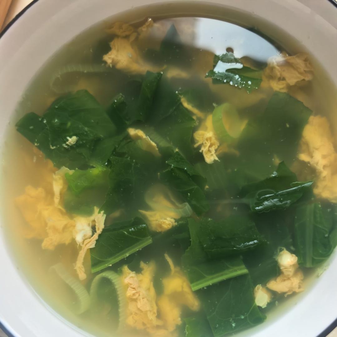油麦菜蛋花清汤