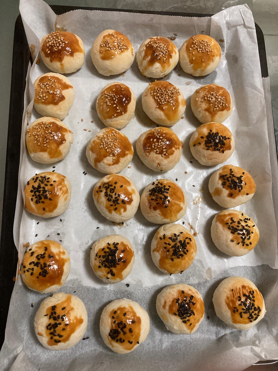 红豆馅酥饼