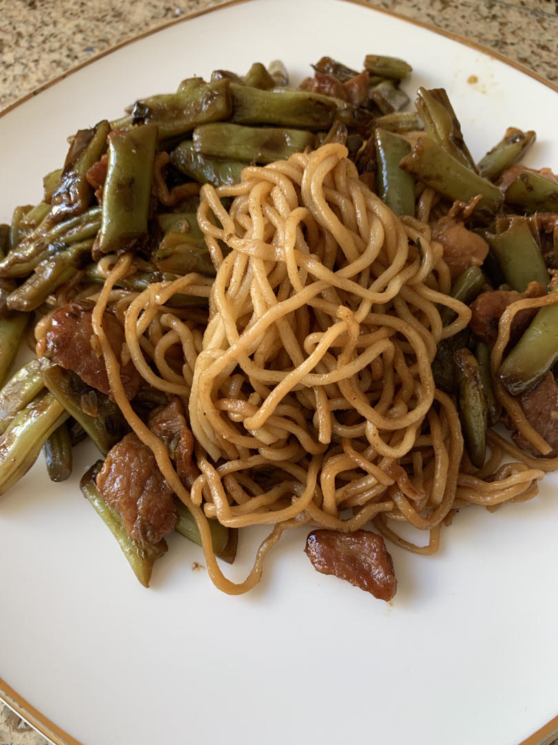 芸豆焖面（附万能的腌肉不老的办法）