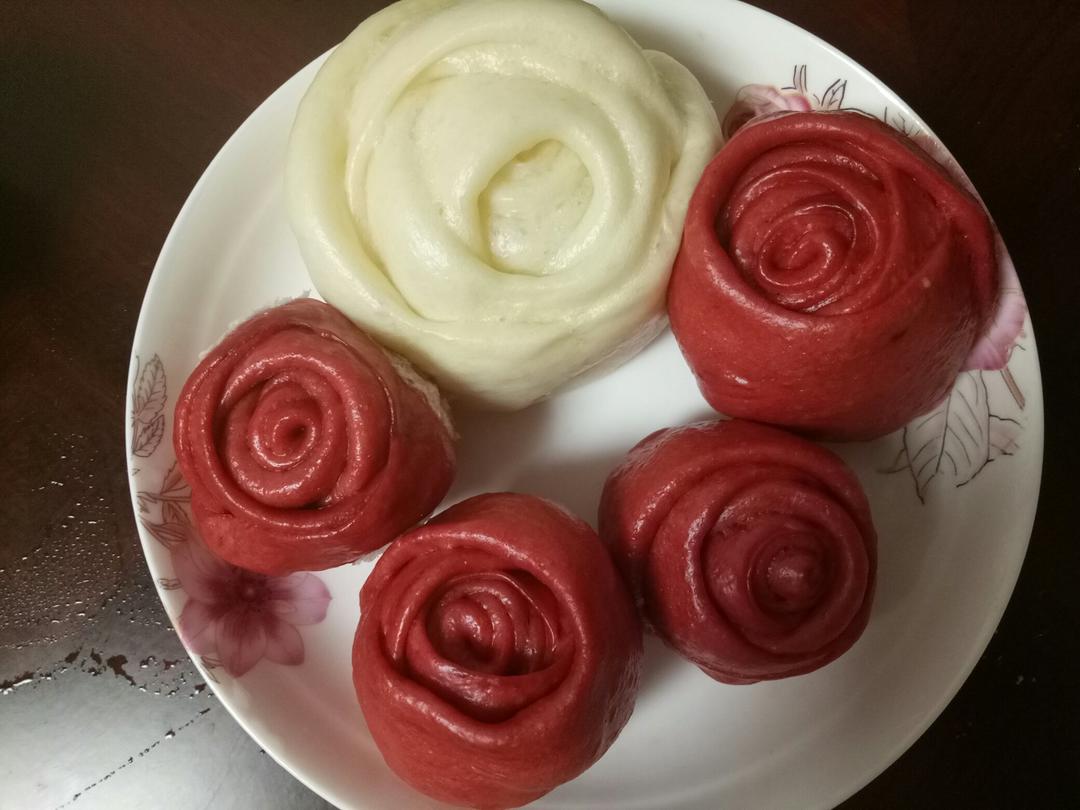 玫瑰花馒头