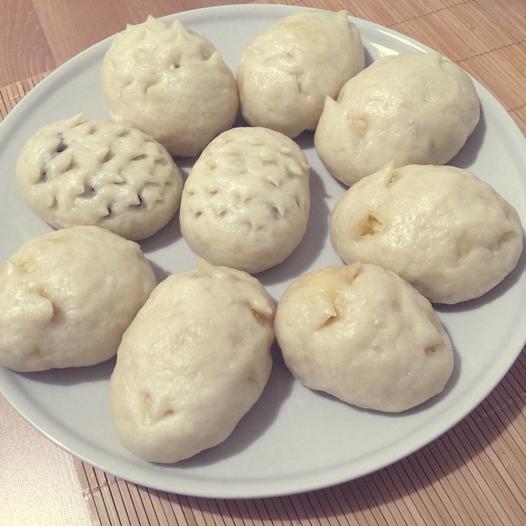 自制无油奶黄包