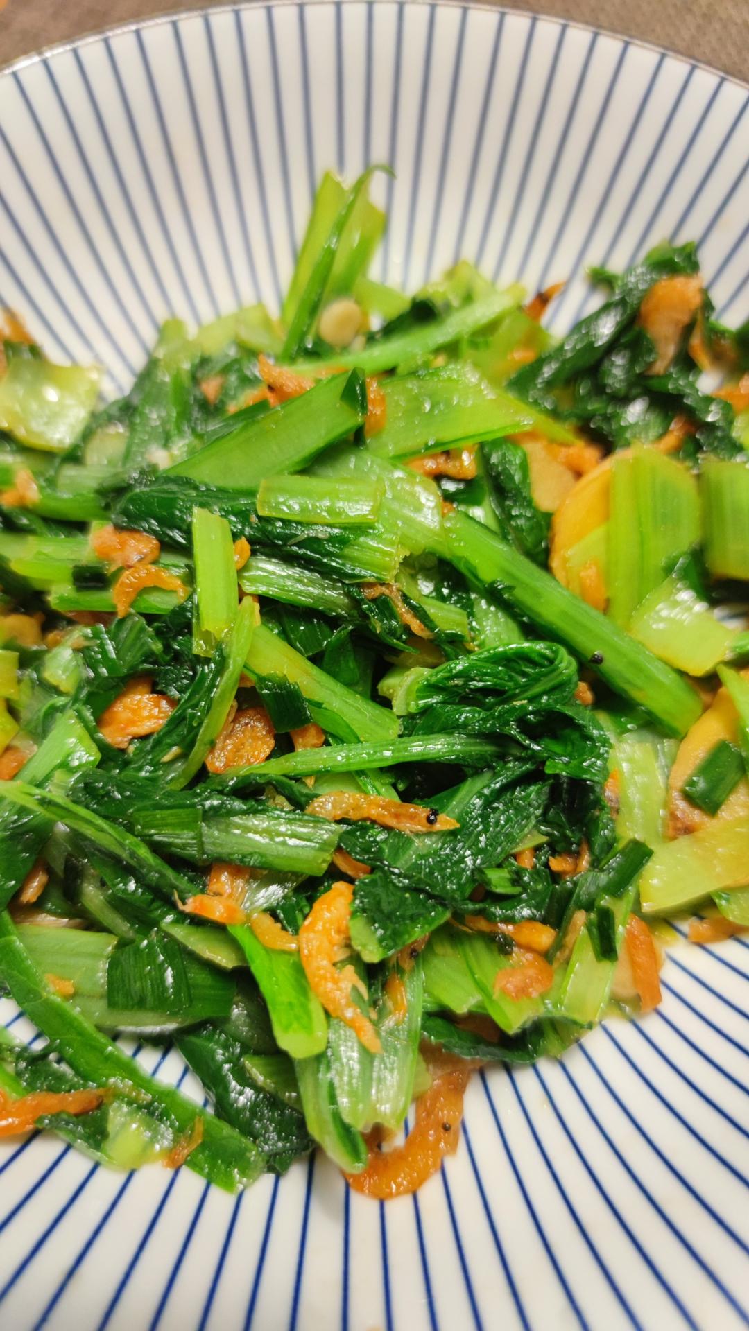 超级好吃的虾皮小白菜