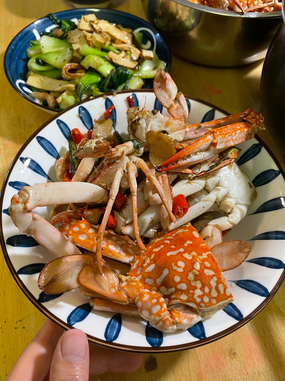 葱姜炒蟹 Fried Crabs