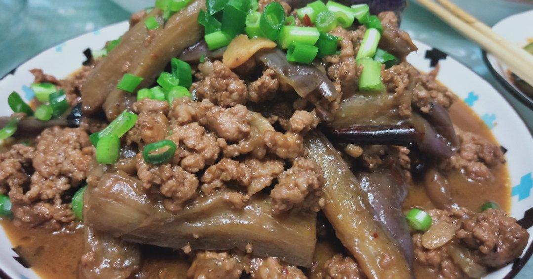 红烧肉沫茄子